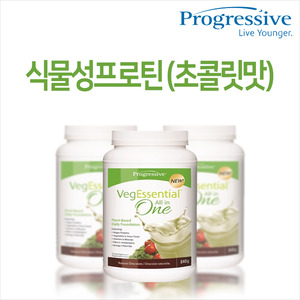 [프로그레시브] 베지올인원 식물성프로틴 식물성단백질 분말영양제 초콜릿맛 840g 비건 (PROGRESSIVE - VEGESSENTIAL ALL IN ONE)