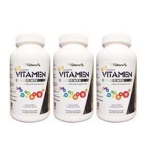 (비타맨 3병) 캐나다 남성종합 멀티비타민 라이코펜리코펜 (Pure Nature&#039;s VITAMEN vitamin mineral 120caps)